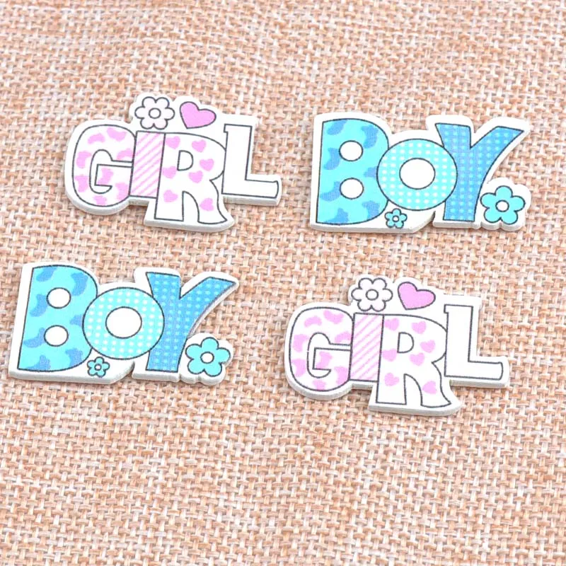 Синий/Розовый, девочка и мальчик, картина, деревянная фотография, сделай сам, скрапбукинг, аксессуары для рукоделия, без отверстия, 20 шт., 21x35 мм MT1552