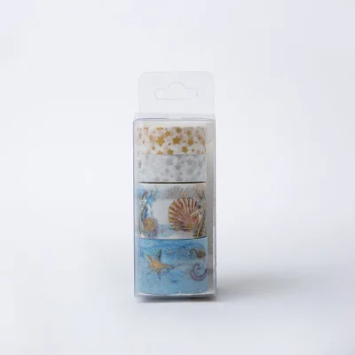 Васи лента набор маскировки Cinta Adhesiva Decorativa Винтаж Fita Adesiva Kawaii фольга милый Золотой альбом для стикеров Цветок Блеск