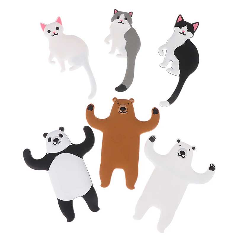 Милый мультяшный Кот Панда медведь ультра-мощный супер сильный магнитный крючок