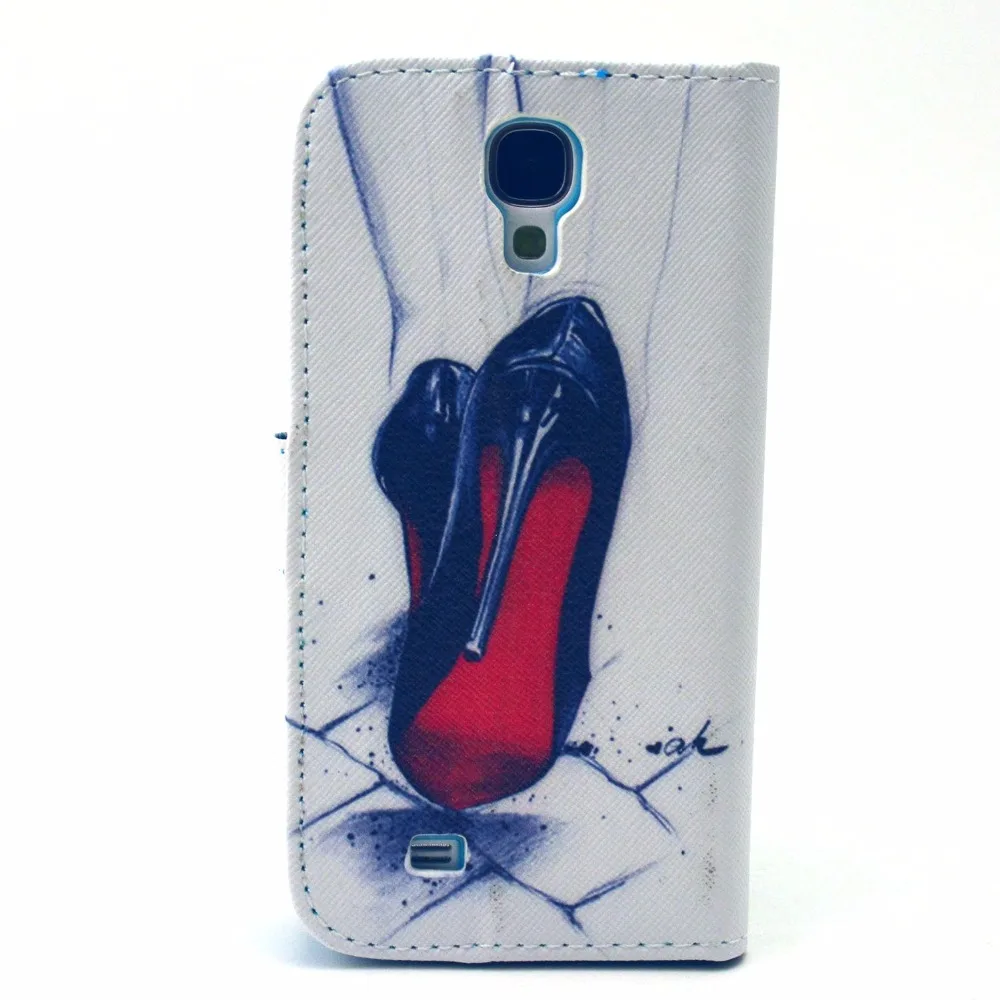 Для samsung Galaxy S4 мини случае Роскошные мультфильм PU Стенд Бумажник Кожаный Чехол