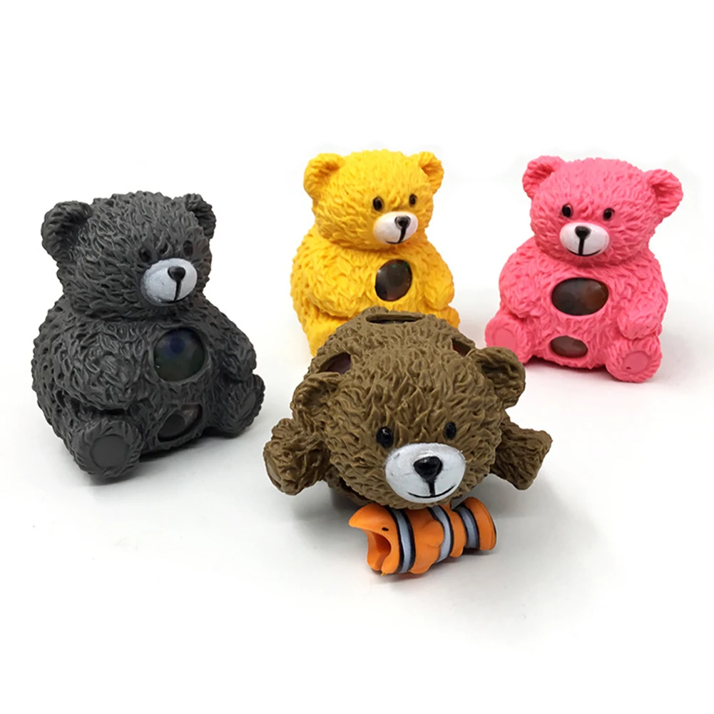 

Mini Squishy Toy Cute Bear Anti-stress Squeezing Relief Toys Party Gift Soft Sticky Funny Gift Toy for Kids Baby Children
