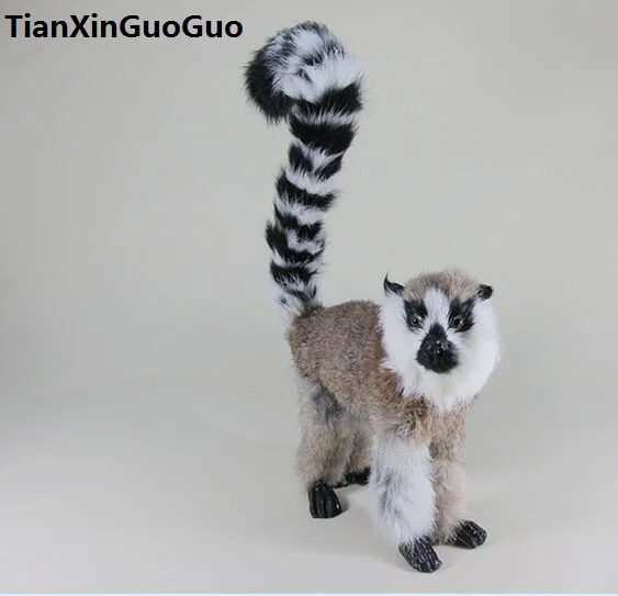 Модель lemur из твердого полиэтилена и меха 22x7x30 см|lemur gifts|gift giftsfur fur |