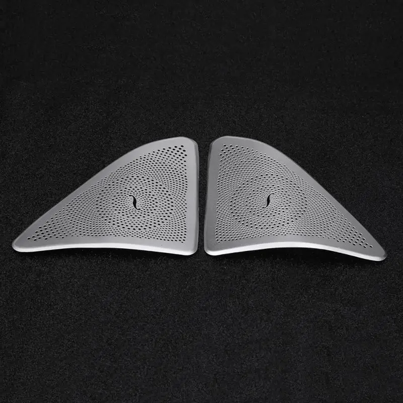 Пара стильных дверей автомобиля стерео аудио динамик крышка отделка ABS