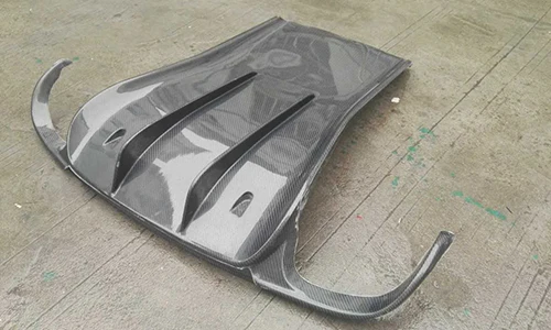 Диффузор В гоночном стиле для заднего бампера из углеродного волокна серии Porsche