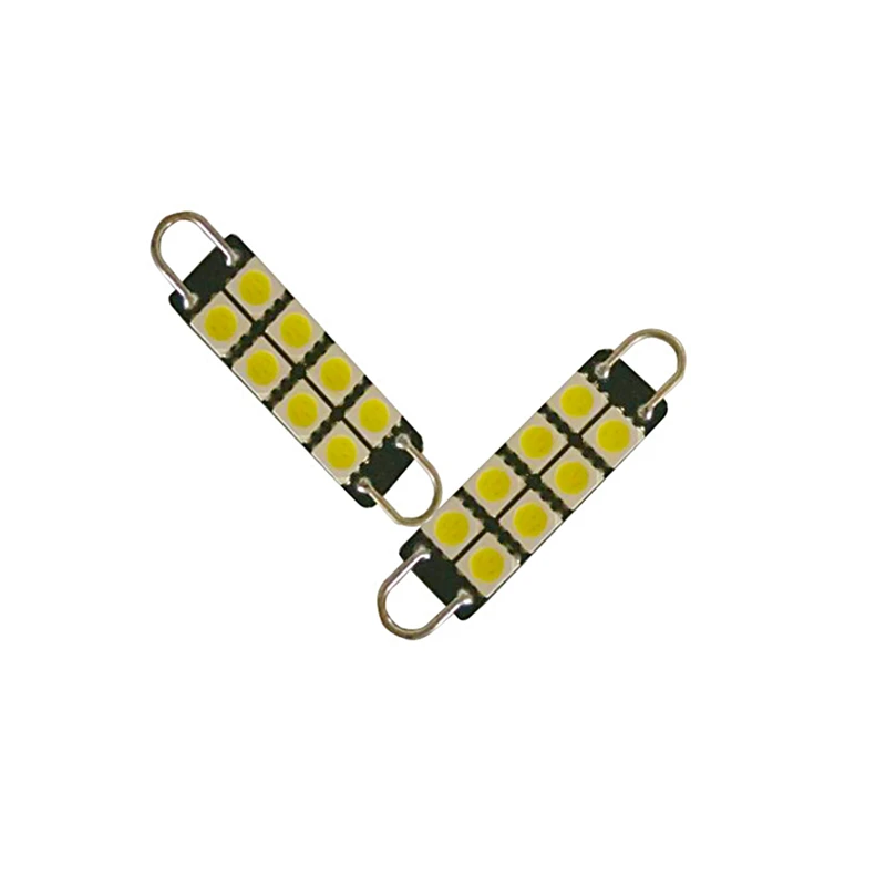 KEYECU 4 шт. 12 В белый 6000K 44 мм 8SMD 5050 гирлянда купольная карта интерьерсветильник