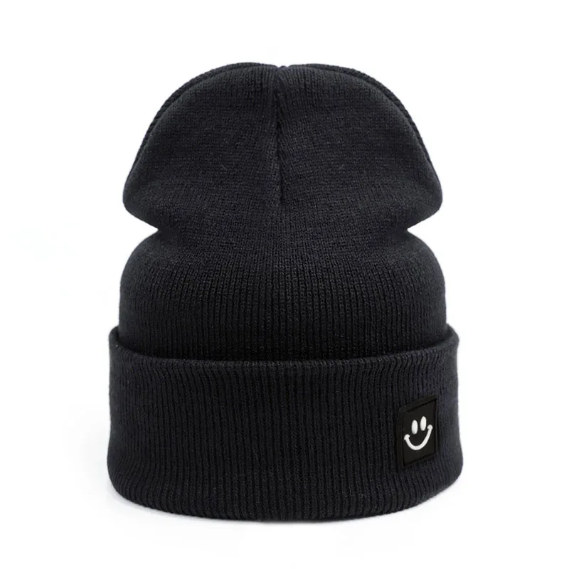 Модная зимняя шапка унисекс для мужчин и женщин, теплая шапка Skullies Beanies, зимняя шапка, вязаная шапка, женская зимняя шапка - Цвет: A