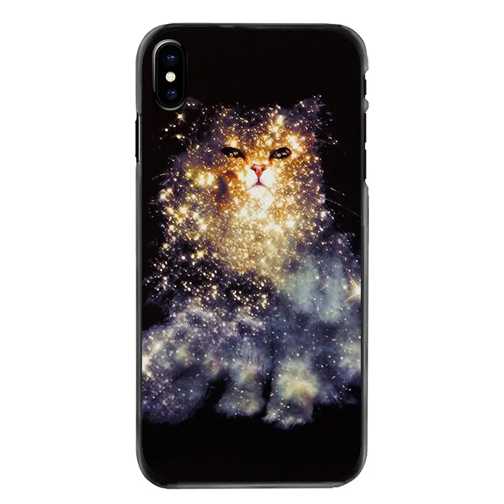 For Huawei P7 P8 P9 P10 Lite Plus 2017 2016 Honor 5C 6 4X 5X Mate 8 7 9 Nebula Space Cat Glasses Hipster Print Mobile Phone Case |