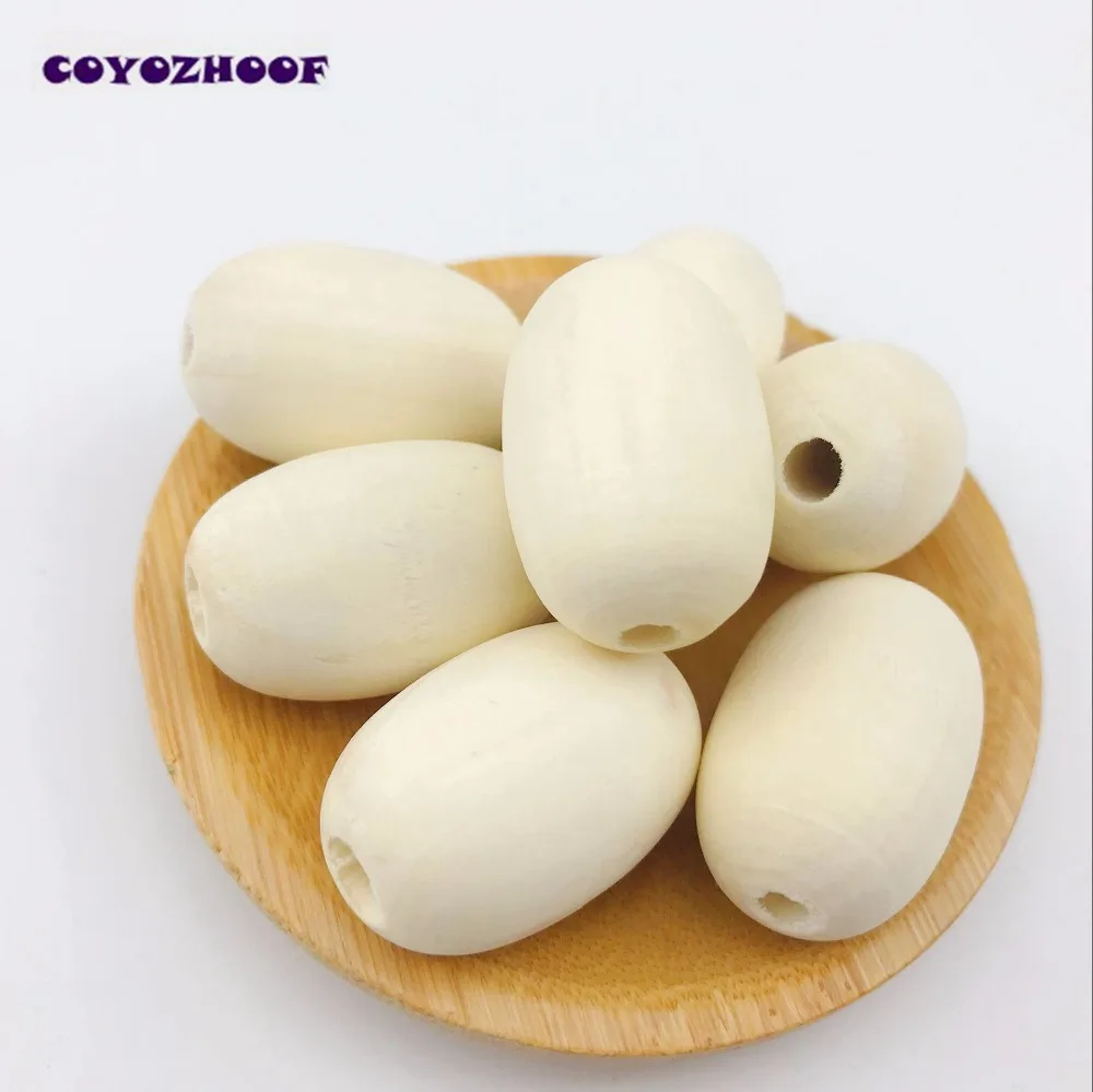 50 шт. деревянные бусины в форме яйца 30 х20 мм|beads wood|diy accessorieswooden beads |
