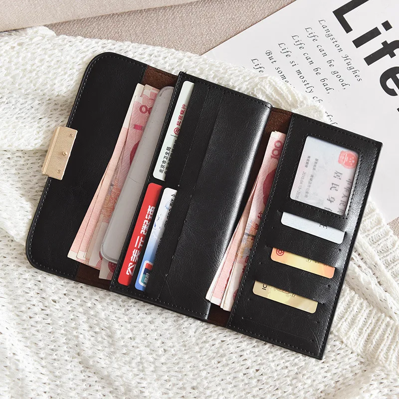 Waystone lady's wallet. Fold long lady purse print fashion multi-bit hand bag color girl purse. | Багаж и сумки