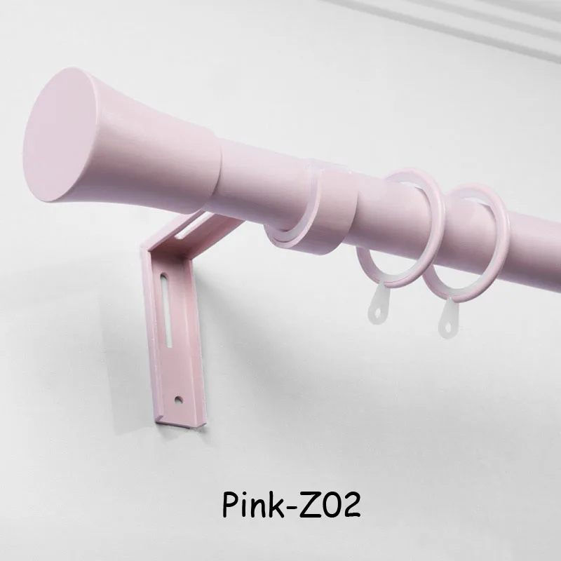 pink Дизайн INS стиль секретный сад серии Макарон цвета аксессуары для занавесок тишина карнизы для штор втулка - Цвет: pink