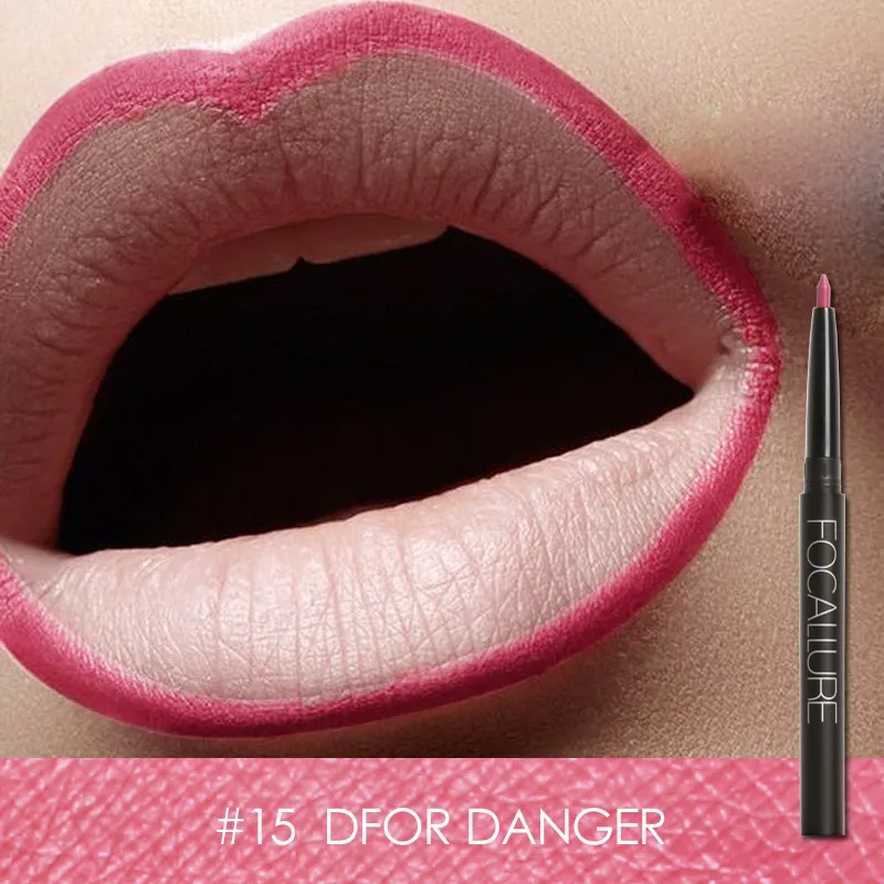 FA39-Lip Liner-15 FOCALLURE профессиональный 19 цветов Подводка для губ водонепроницаемый карандаш для губ водостойкие инструменты для губ Макияж для губ - Цвет: FA39-Lip Liner-15