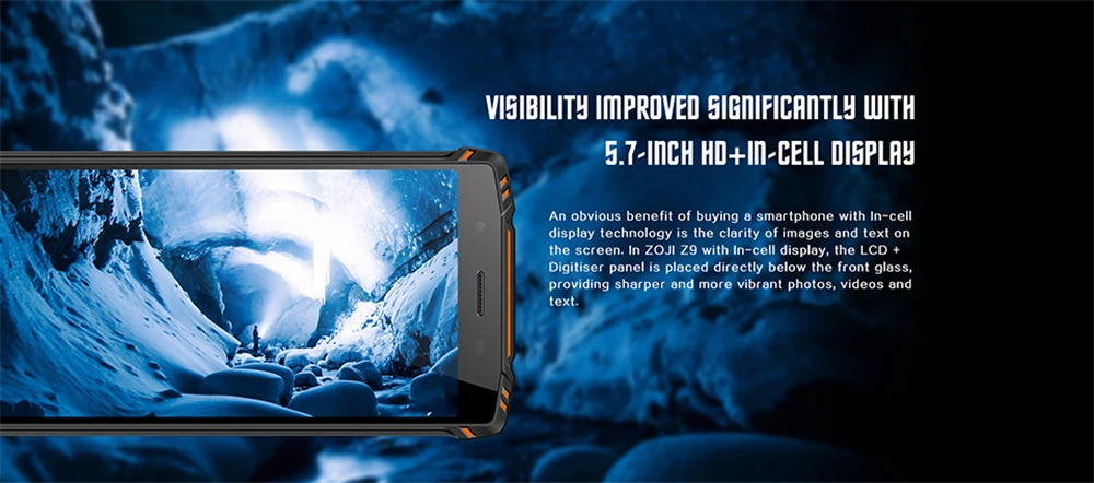 HOMTOM ZOJI Z9, 6 ГБ, 64 ГБ, IP68, 5500 мА/ч, водонепроницаемый мобильный телефон, частота сердечных сокращений, Android 8,1, 5,7 дюймов, смартфон с функцией распознавания лица, отпечатка пальца, 4G