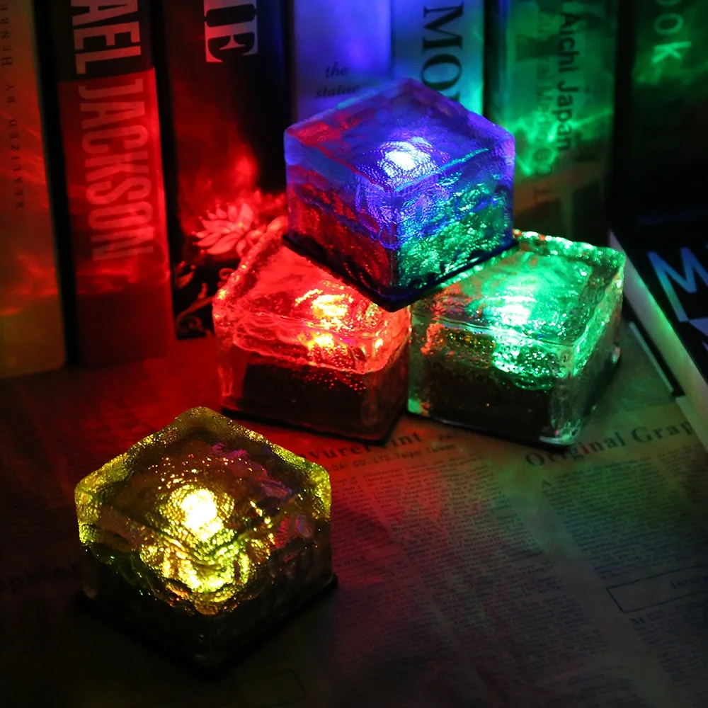 Светодиодный свет открытый Водонепроницаемый кирпич лампы Солнечный сад Suncatchers