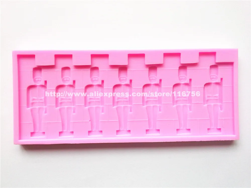 New! Free Shipping Soldier Shaped Silicone Mold Cake Decoration Fondant 3D Food Grade Mould 258 | Дом и сад