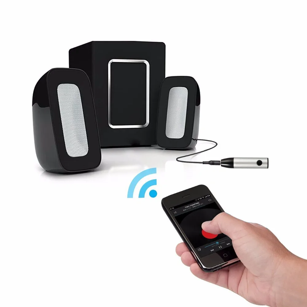 Беспроводной адаптер мини-приемник Bluetooth 3 5 мм разъем аудио передатчик Громкая