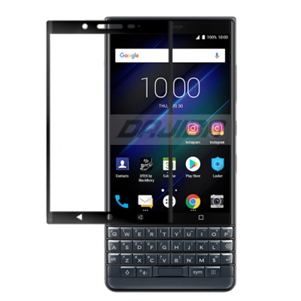 9H 3D полное покрытие с изогнутыми краями для BlackBerry Keytwo Key2 Le защита экрана из