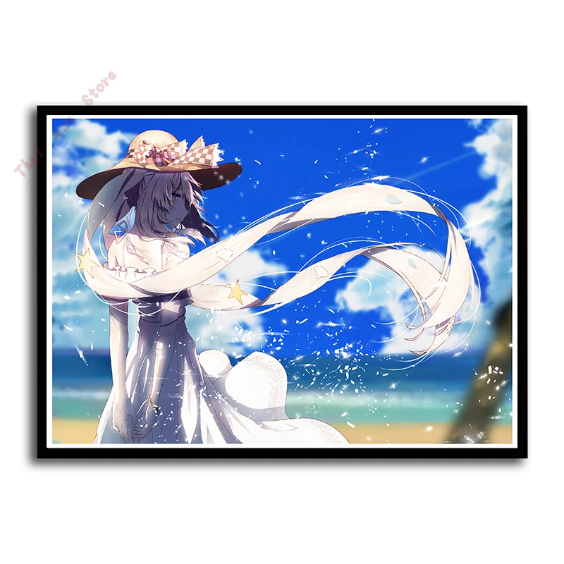 Бумажный постер с покрытием Fate/Grand Order красивые сексуальные аниме наклейки на
