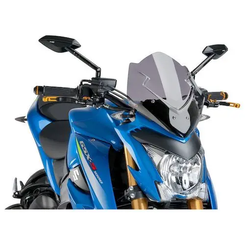 Для Suzuki GSXS 1000- ветрового стекла Обтекатели цвет синий, черный; Большие размеры 34–43 прозрачный серый лобового стекла GSXS1000