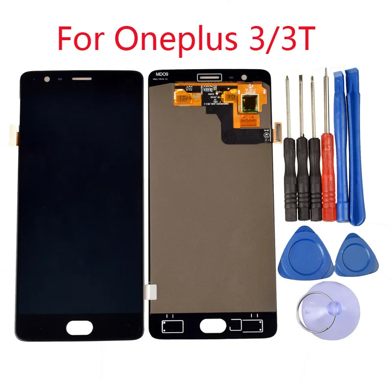 100% оригинал для Oneplus 3 A3000 A3003 ЖК экран и дигитайзер полная сборка с инструментами
