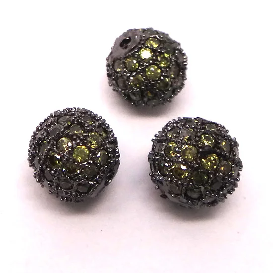 8 мм круглый шар с микрозакрепкой из циркония европейские шармы металлические