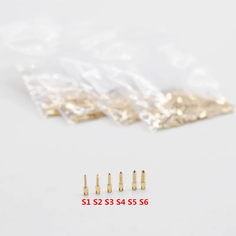 100/шт зубные Конические Винтовые стойки наборы позолоченные Nordin модель S материал