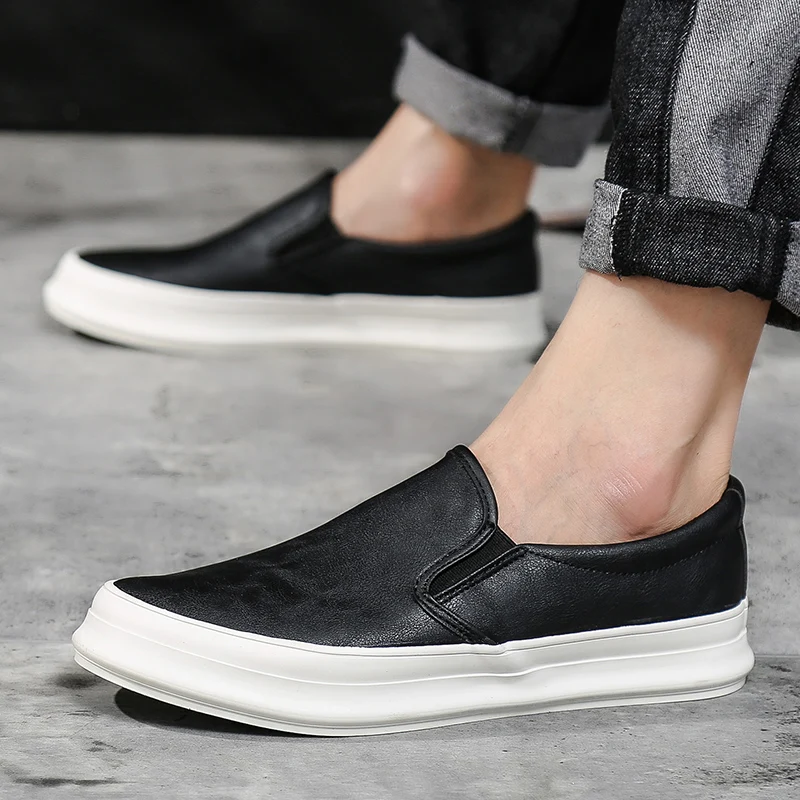 

Fashion Spring Comfortable Casual Shoes 2021 Autumn Men Platform Loafers For Men Classic Style Flats Slip-On Brand Sneakers New