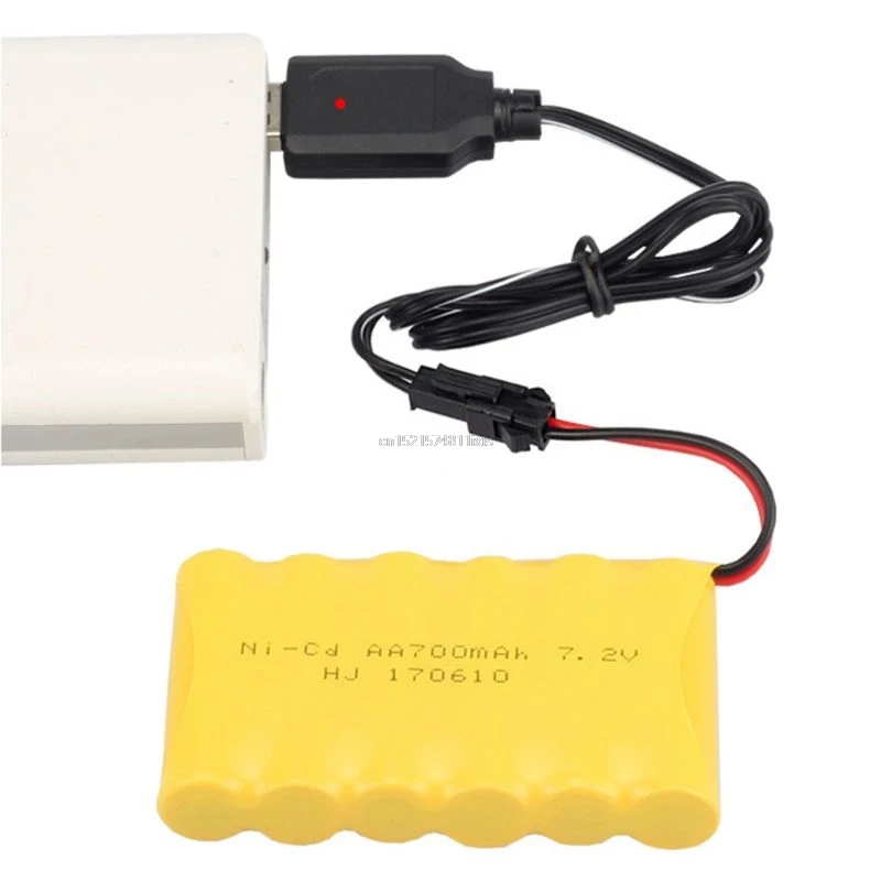 Usb кабель для зарядки Ni Cd MH Аккумуляторный блок с разъемом SM адаптер 7 2 В 250мА