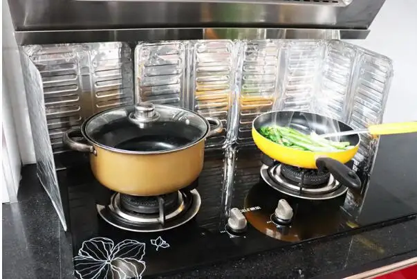 1 шт. Кухонные гаджеты экраны масляных брызг алюминиевая фольга плита газовая