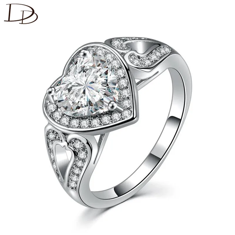 Винтажное ювелирное изделие из горного хрусталя кольца камня в форме сердца для