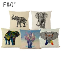 lovely cushion cover ethnic morocco elephant car seat covers sofa rectangle cotton linen houseware animal pillowcase covers