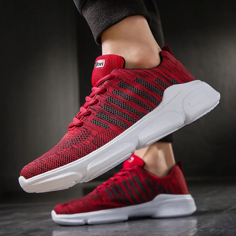 2019 Мужская обувь дышащая Летняя Сетка прогулочная легкая удобные мужские