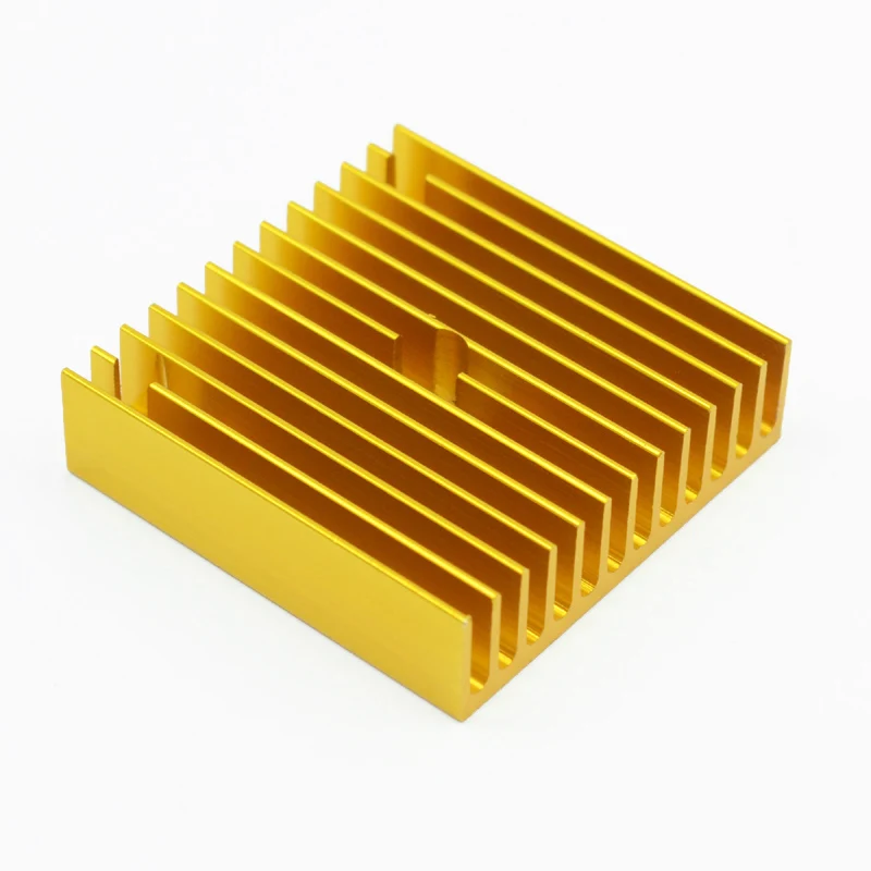 Золотой Mk7 Mk8 радиатора теплоотвод вентилятора охлаждения 40x40x11 мм теплоотвод 3d принтер экструдер Запчасти - Цвет: Золотой