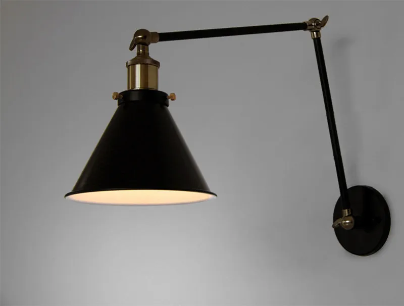 Led Wall Light new modern hot Vintage Industrial Loft Swing Arm Sconce Retro Warehouse Ambient Lighting lamp | Освещение