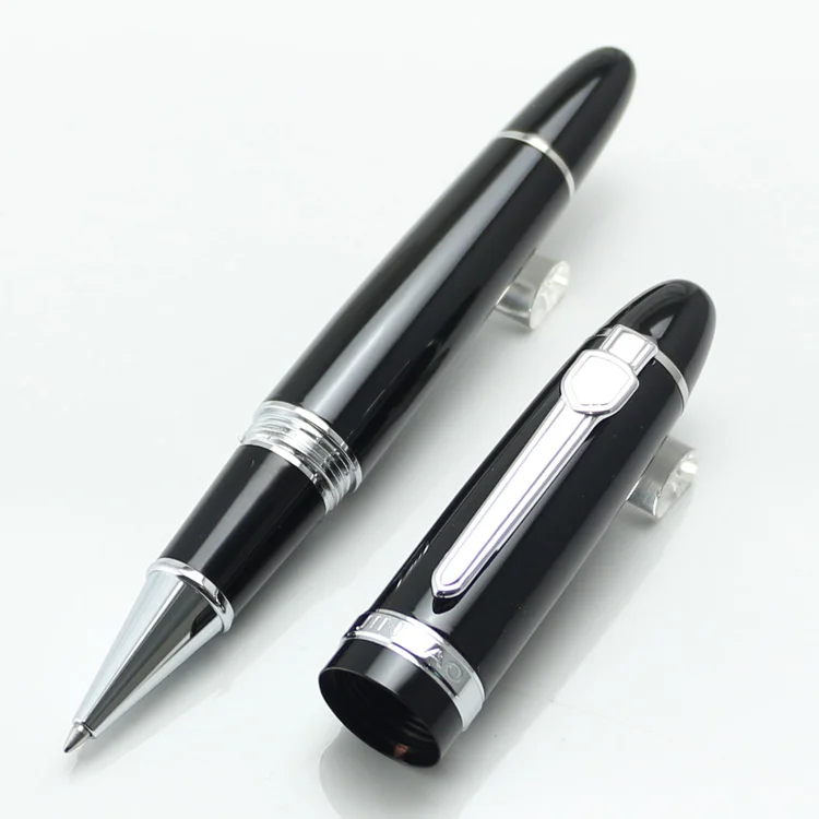 Шариковая ручка JINHAO 159 черная фиолетовая Золотая отделка Большая Тяжелая твист