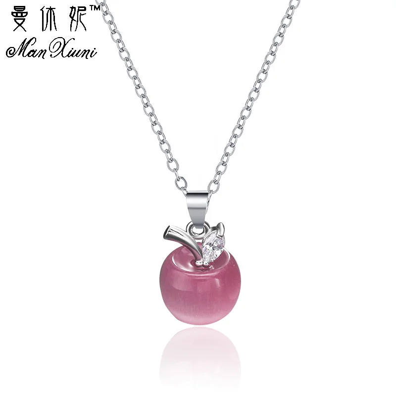 Цепочка с подвеской женская длинная цепочка опалом Свадебный комплект ювелирных