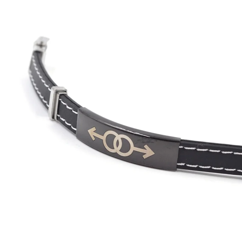 Lychee 1 шт. Силиконовый браслет с Отличительной символикой сплав резиновый акцент