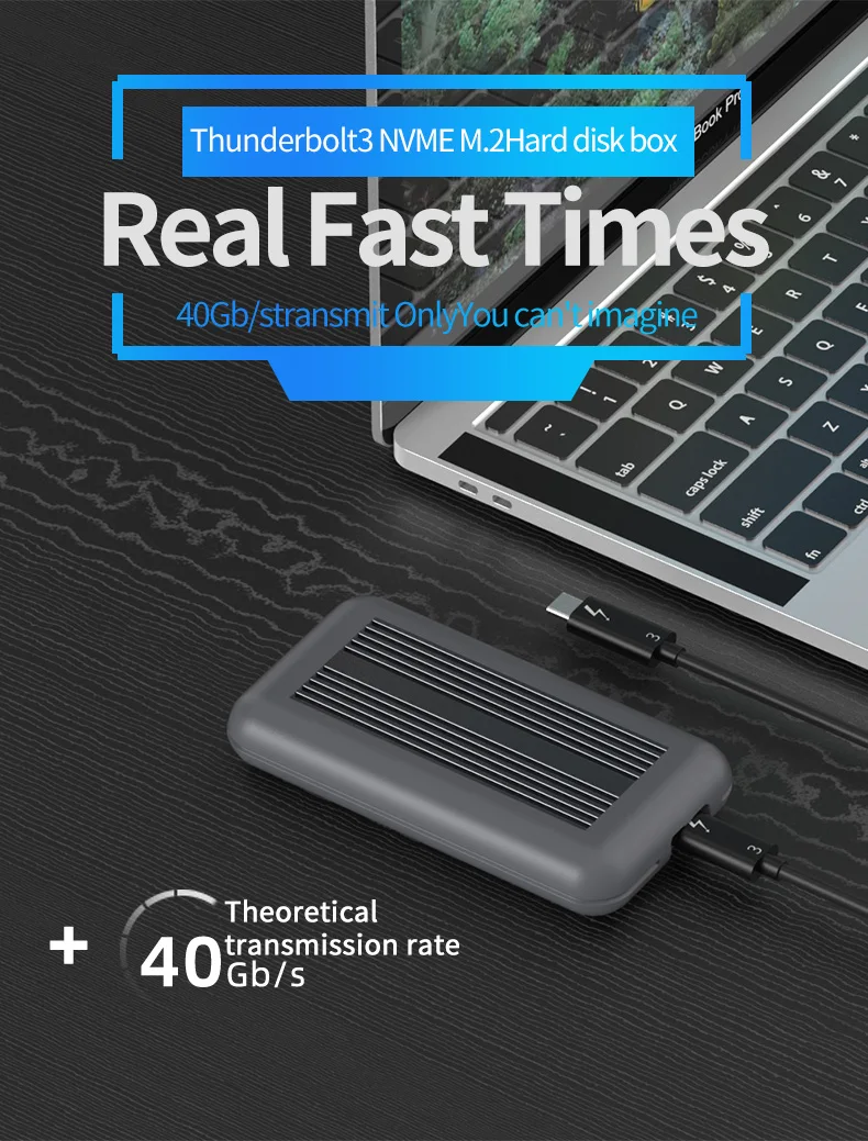 PCIe thunderbolt 3 m.2 NVME корпус ssd чехол NVME с thunderbolt 3 TYPE-C кабель TYPE C 3,1 USB3.1 M.2 PCIE SSD