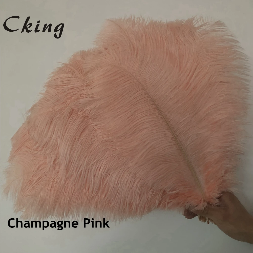 wholesale 100pcs High quality natural real peacock Blue dyed ostrich feathers 6-24inch/15-60cm diy Decorations stage performance
