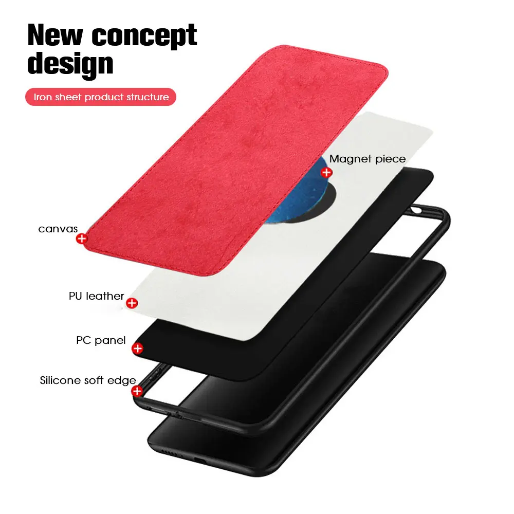 Magnetic Cloth Case For iPhone 7 8 plus XR XS Max Soft Silicone Ultra-thin Fabric Texture Cases X 6 6s Cover |