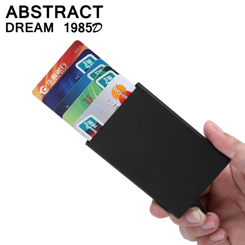 Оптовая цена RFID визитная карточка для мужчин автоматическая алюминиевая ID