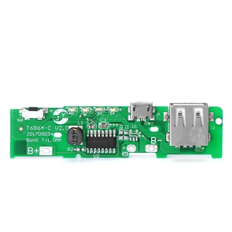 USB 5V 2A банк питания для мобильного телефона Зарядное устройство Модуль платы