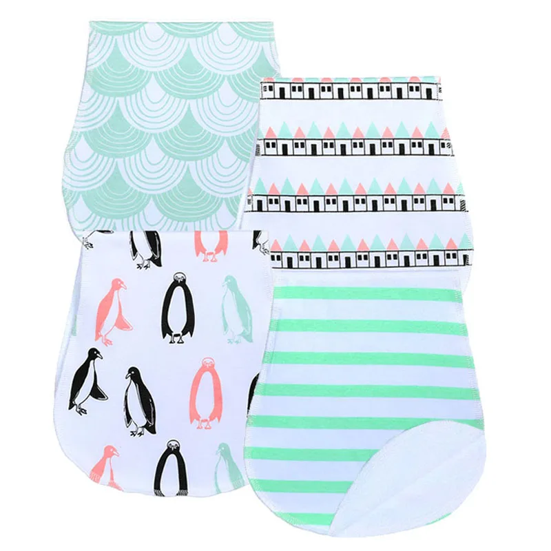 Baby Burp Cloths Unisex Baby Bibs 100% Organic Cotton Soft and Absorbent Towels Burping Rags for Newborns Baby Shower Gift