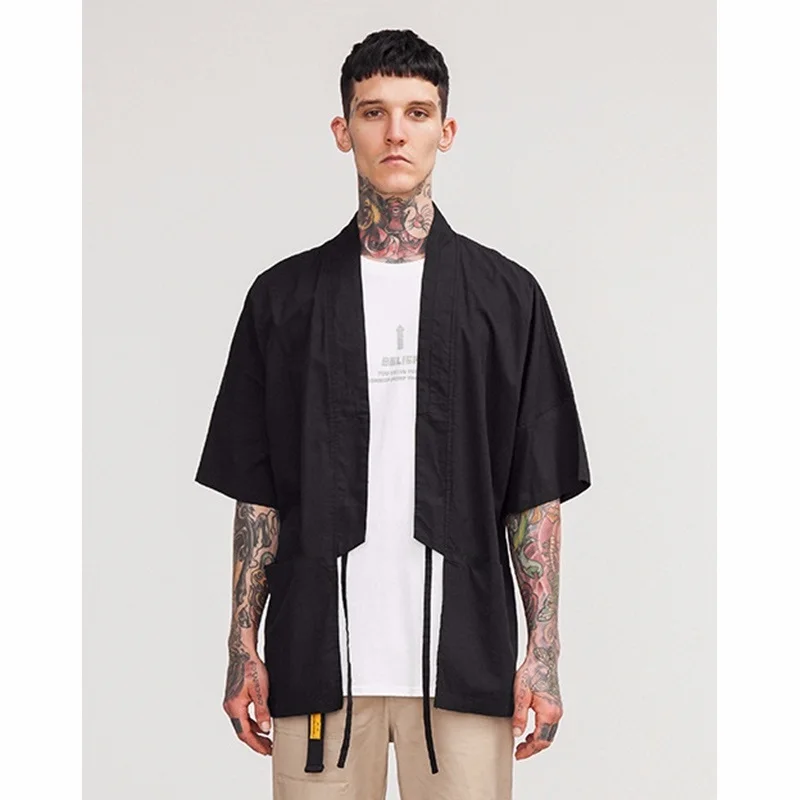 Кимоно FZ2038 мужское традиционное японское кардиган в традиционном японском стиле