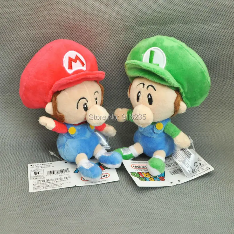 6 &quot M L детские плюшевые куклы мягкие Подарочные игрушки в розницу|mario bros|mario babybaby