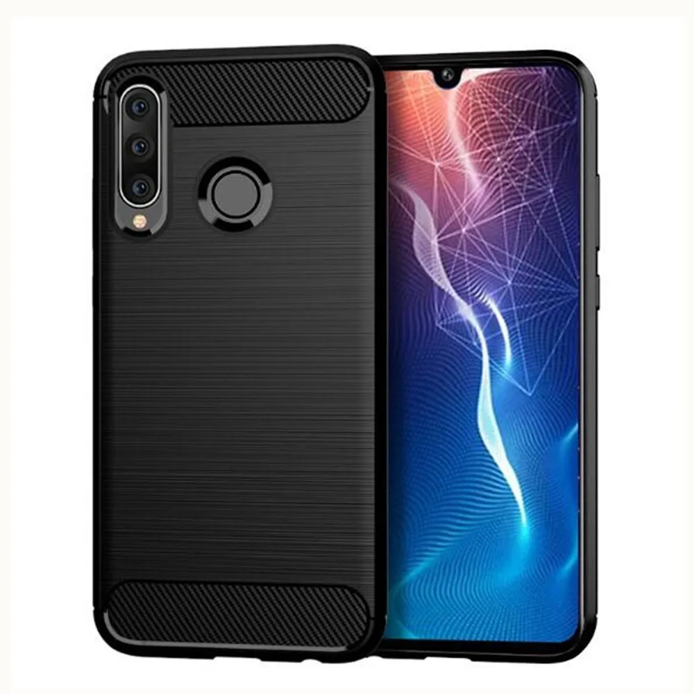 Чехол из углеродного волокна для Huawei Honor 20 Pro YAL L41 резиновый силиконовый чехол