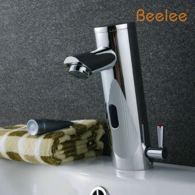 Современный латунный смеситель Beelee BL0106M без рук хромированный кран для горячей и