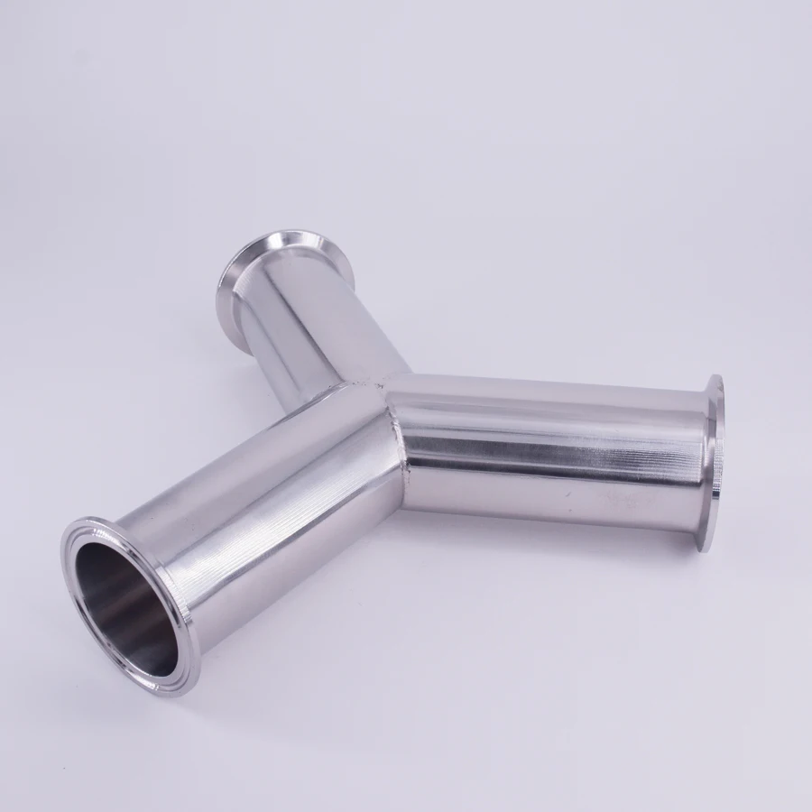 51mm 2&quot Pipe OD Tri Clamp Y Shaped 3 Way SUS 304 Stainless Steel Sanitary Fitting Spliter Homebrew Beer Wine | Обустройство дома
