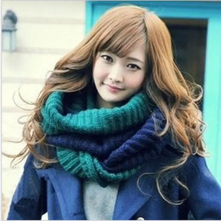 6 Цвета Новое Распродажа Зимний Шарф Теплый Вязать Шарфы Осень Простой мужская