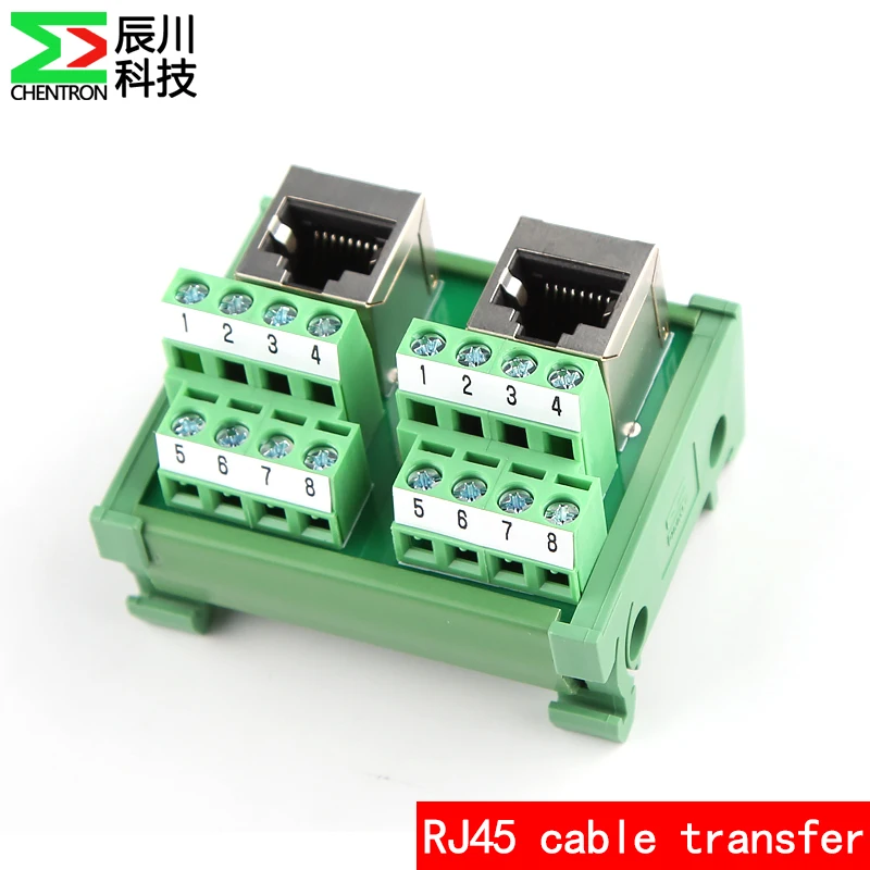 RJ45 network signal transfer terminal PLC guide rail and panel | Обустройство дома