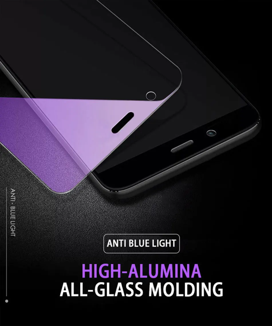 5 шт./лот 9H закаленное стекло для Xiaomi Redmi 6A S2 6 Pro Plus 5A 4X 4A Note 4 защита экрана от синего